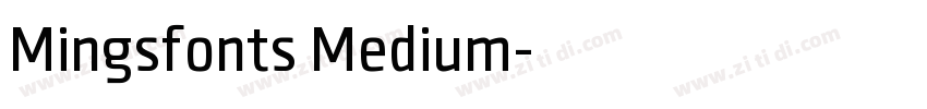 Mingsfonts Medium字体转换